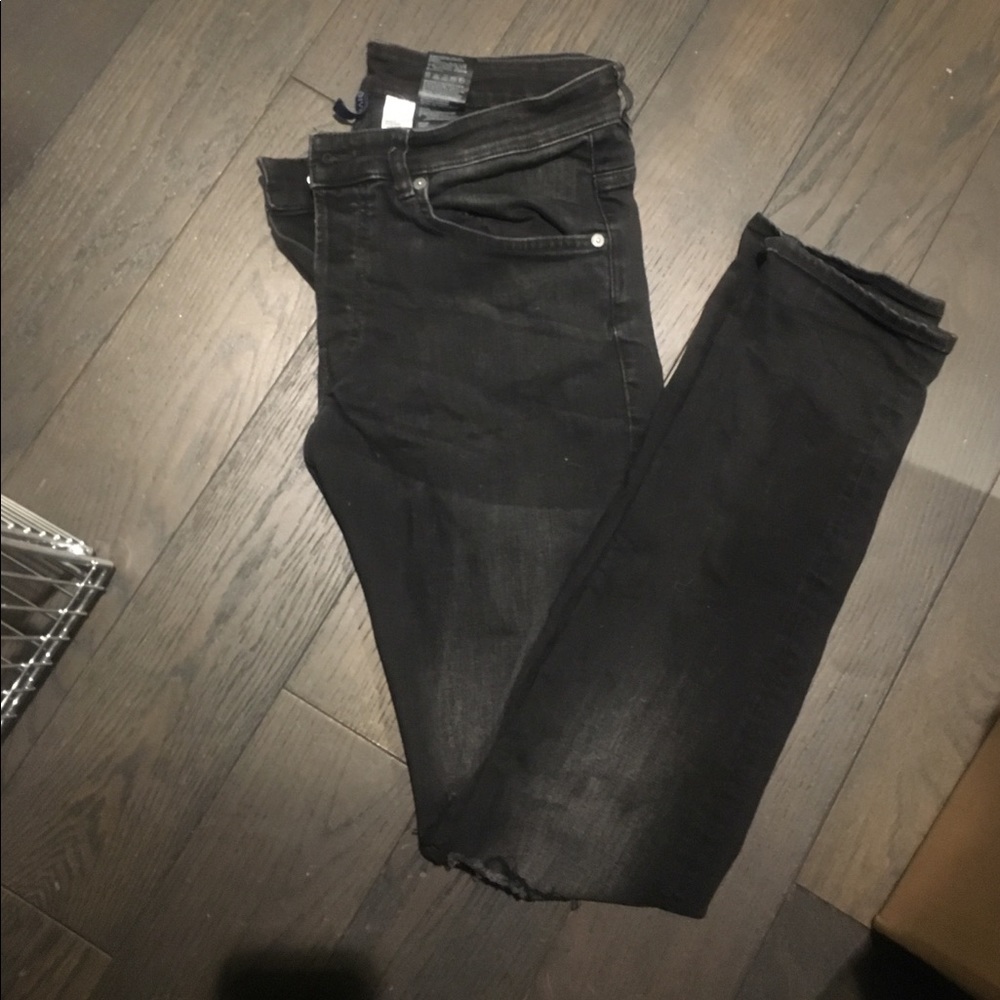 H&M ripper black jeans
